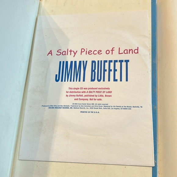 Jimmy Buffett Book - Picture 5 of 8